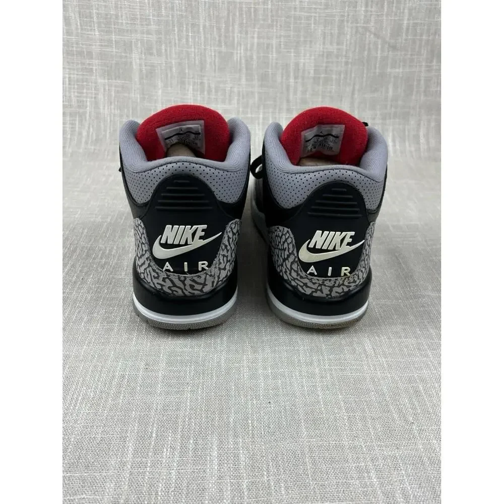 Air Jordan Retro 3 Cement Black‎ Sz 7Y